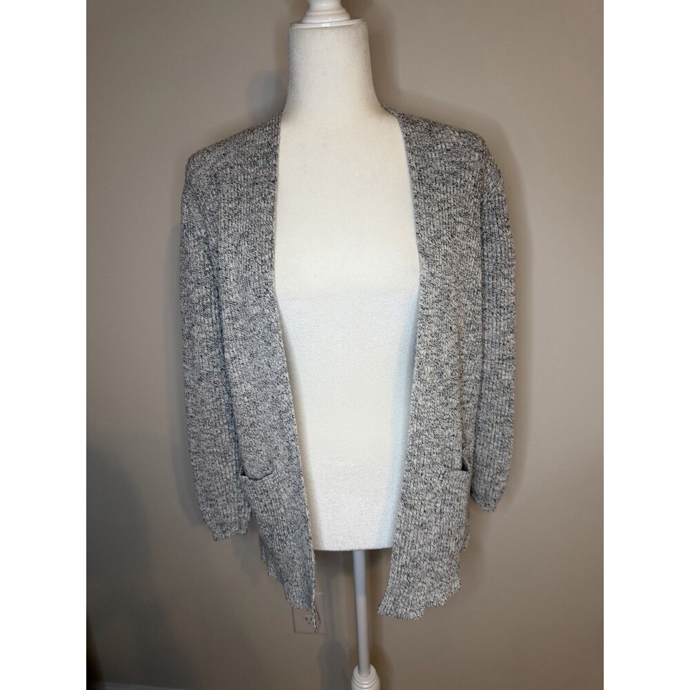 Madewell Gray Postscript Open Cardigan Knit Sweater Gray XS